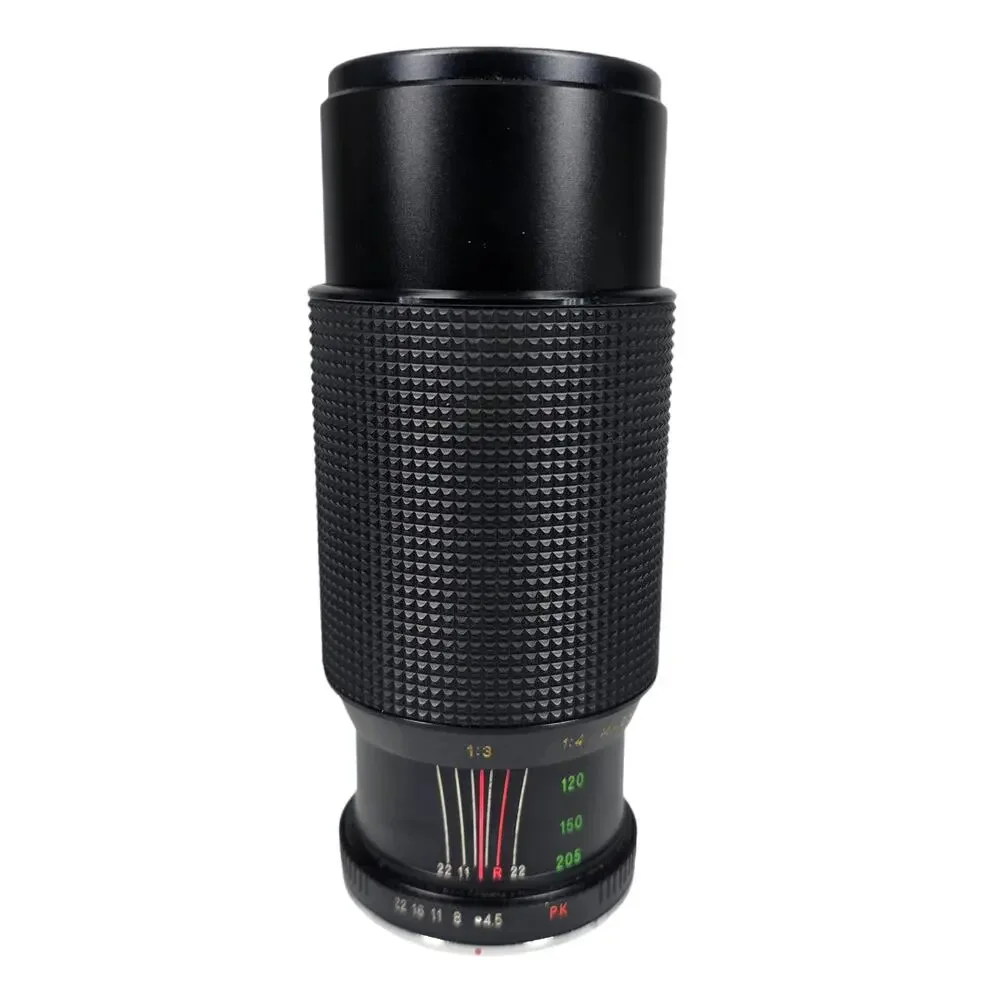 VINTAGE BESTON 80–200mm f/4.5 MACRO ZOOM LENS – MANUAL FOCUS – W/ CAPS & FILTER